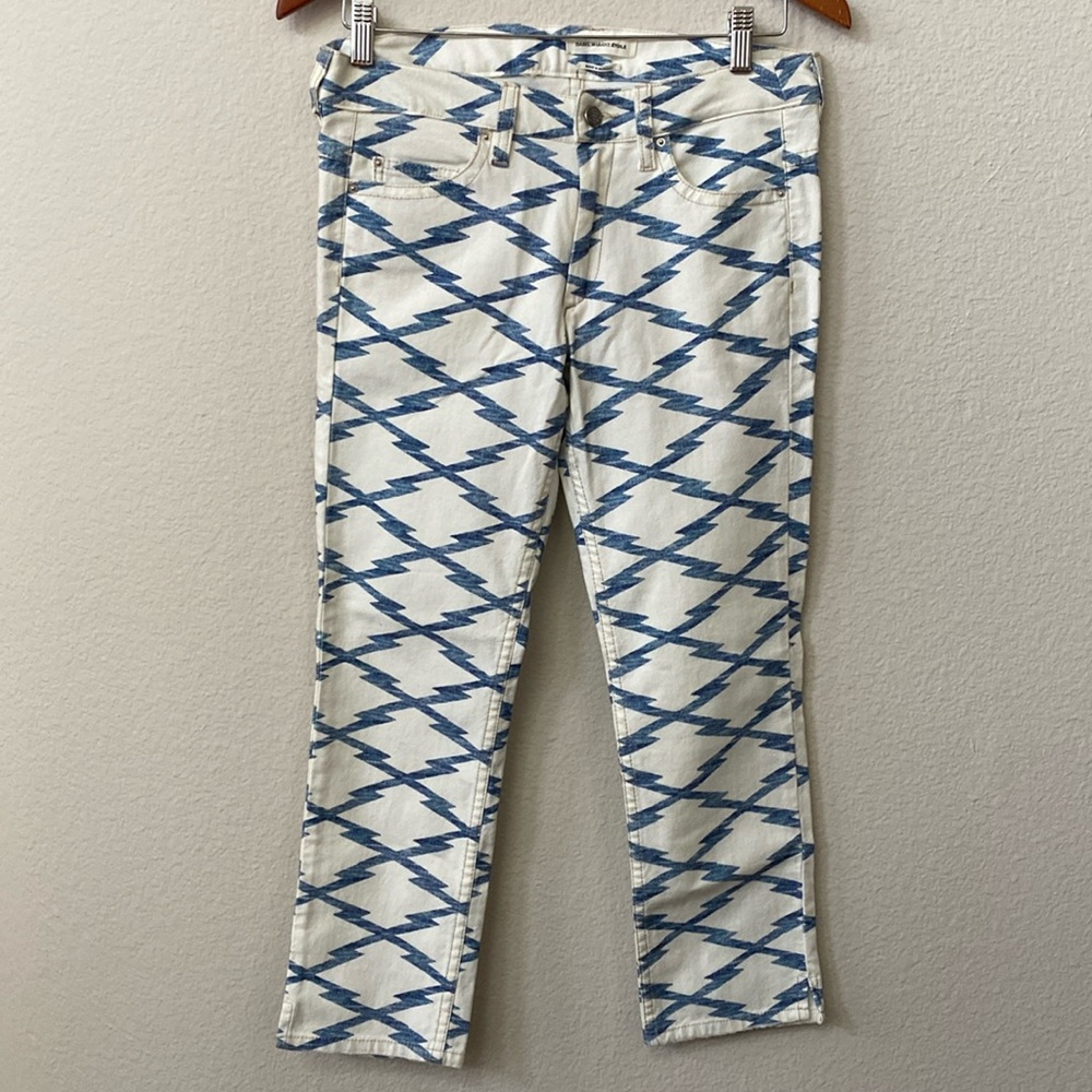 Isabel Marant Etoile Nelly Printed Skinny Jeans | Crops | B&W | GUC | 36 / 4
